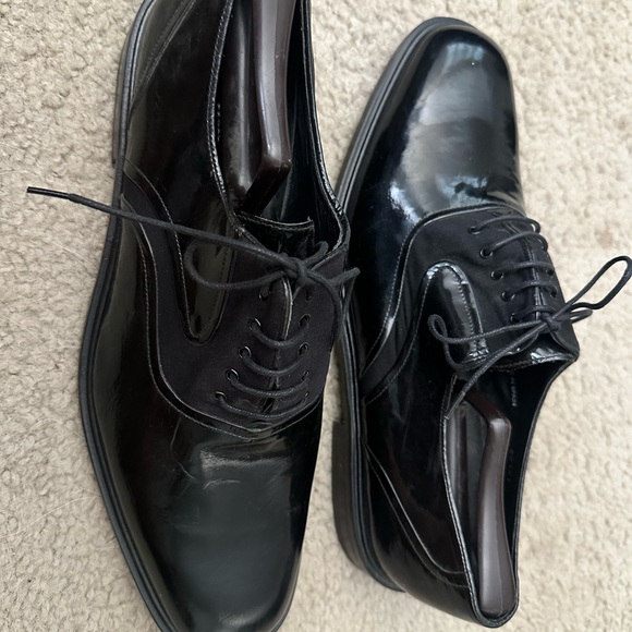 Mezlan Opera Men's 13M Black Patent Leather Formal Tuxedo Dress Shoes - Picture 2 of 6